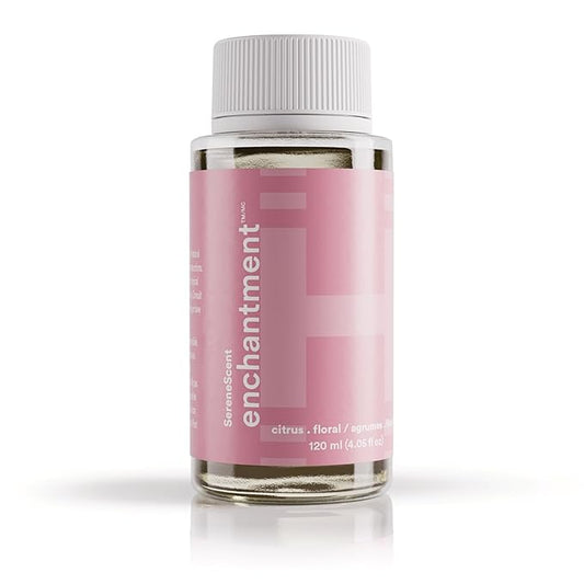 Homedics SereneScent Waterless Diffuser Oil Refill — Enchantment (120ml). Clean, Warm & Sensual Home Fragrance. Compatible with SereneScent Diffusers. Easy Twist Plug & Play