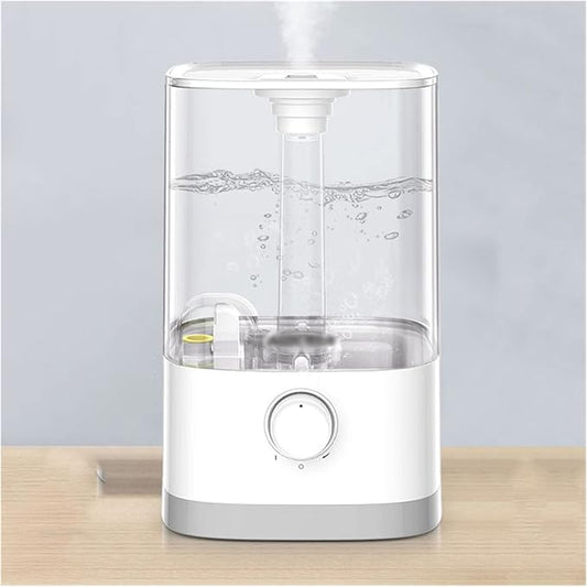 Desktop Humidifier Oil Diffuser Household Mute Top Fill Humidifier with Adjustable 360° Rotation Nozzle, Auto Shut-Off, 4.5L Transparent Water Tank Mist Humidifier