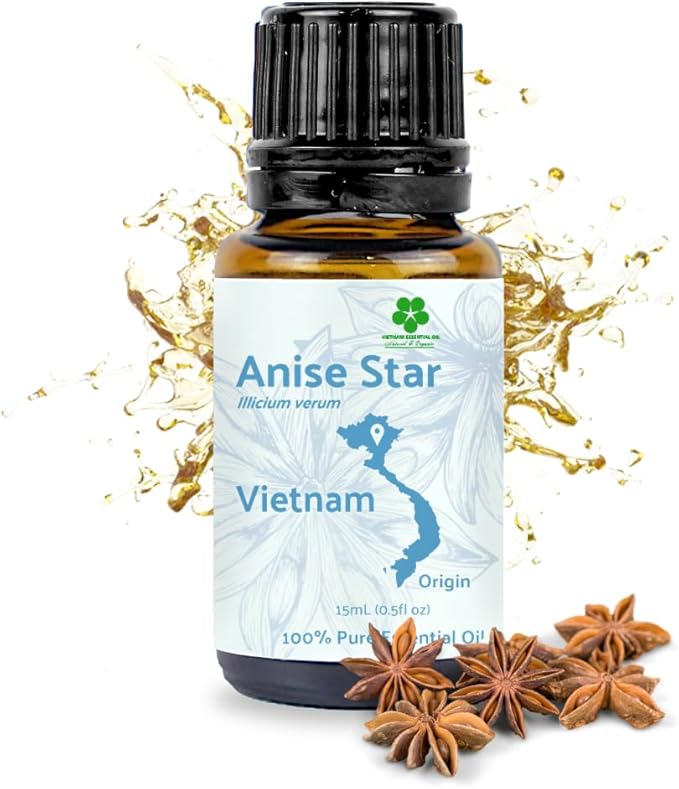Star Anise Essential Oil - Direct from Malagassi Essential Oils - Premium Star Anise Seed Oil for Aromatherapy, Diffuser, Candle, Soap, Skin and Hair (8oz)