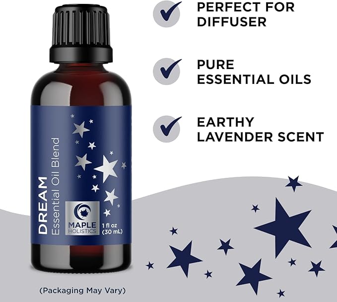 Relaxing Essential Oils for Diffusers for Home - Snooze and Dream Sleep Essential Oil Blends for Diffusers with Pure Essential Oils Including Lavender Roman Chamomile and Peppermint