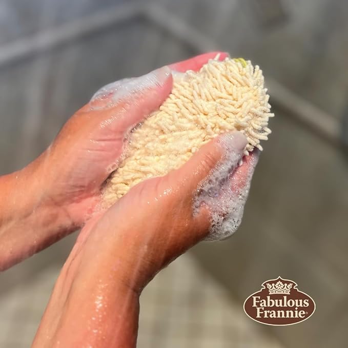 Fabulous Frannie Patchouli Essential Oil Herbal Soap Sponge on Rope made with Pure Essential Oils All Natural Cold Process Herbal Soap 2 Ounce