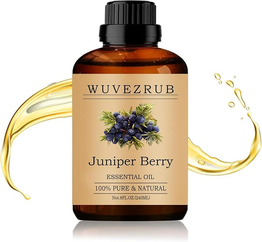 Juniper Berry Essential Oil 240ML - 100% Pure and Natural Oils for Aromatherapy Diffuser - 8 Fl Oz/Juniper Berry