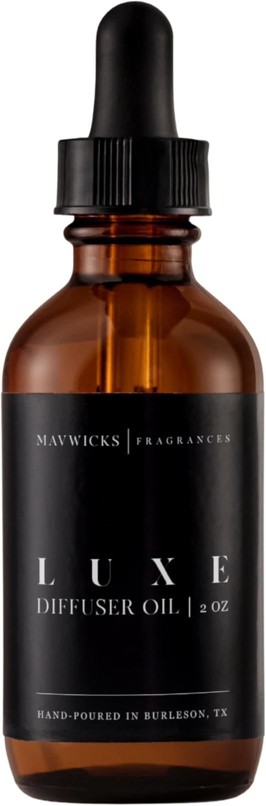 Mavwicks Fragrances Diffuser Oil (Luxe) – 2oz Premium Essential Oil Blend for Aromatherapy Diffusers, Long-Lasting Luxury Home Fragrance for Living Room, Bedroom, Office, Bathroom & Hotel