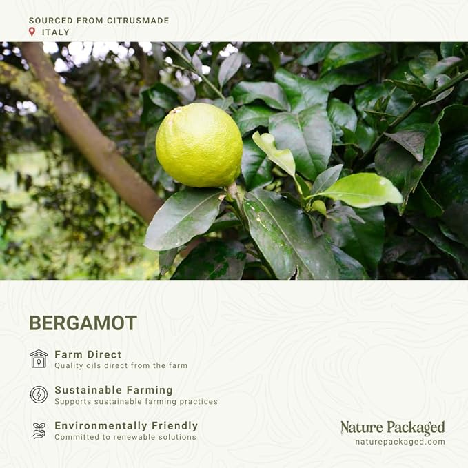 Bergamot Essential Oil - Direct from Citrusmade in Sicily- Pure Essential Oil for Diffusers and Aromatherapy | 100% Pure Therapeutic Grade (15ml)