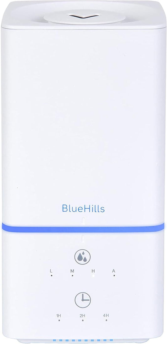 BlueHills 1000 ML Premium Essential Oil Diffuser Humidifier Combo Square White Aroma Diffuser for Large Room Home Quiet Modern Design Long Run Time High Capacity Oil Diffuser - Solid White - H101