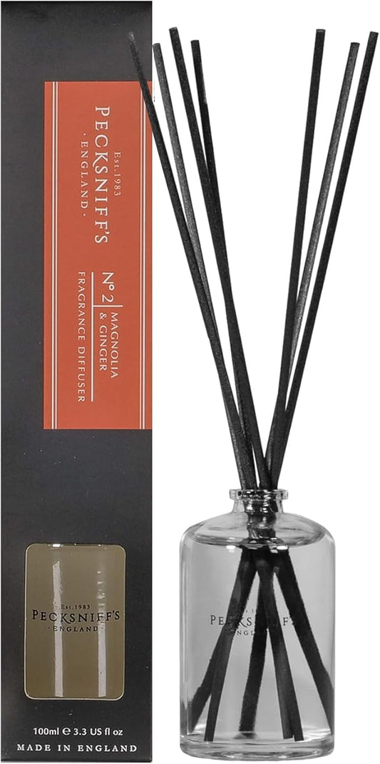 Pecksniff's Magnolia & Ginger Diffuser | 100 ml/3.38 Fl Oz