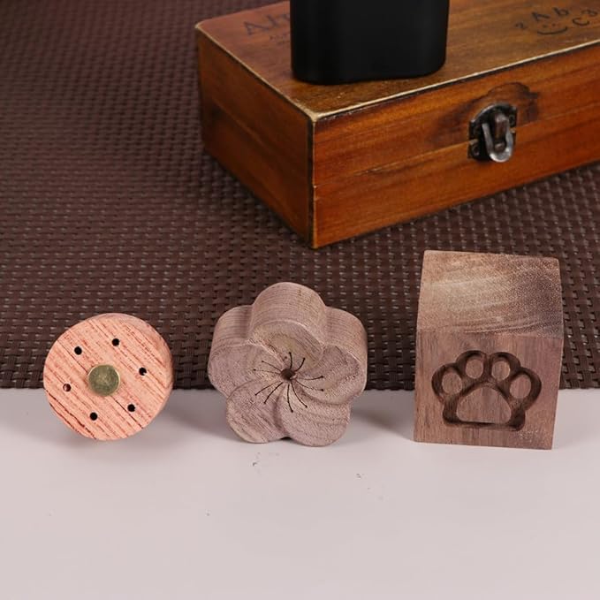 VICASKY Essential Oil Wood Diffuser Aromatherapy Diffused Plum Blossom Design for Home Office Bedroom Sleep Relaxation