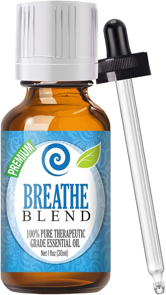 Healing Solutions Breathe Blend Essential Oil Therapeutic Grade – 30ml – Aromatherapy