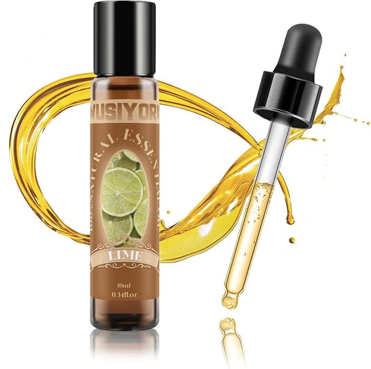 Lime Essential Oil 10ML - 100% Pure and Natural Therapeutic Grade Oils for Aromatherapy Diffuser - 0.34 Fl Oz/Lime