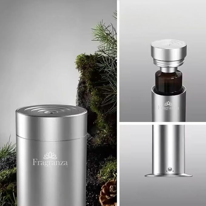 Venice Ultimate Leak-Proof Essential Oil Diffuser – Waterless, Upside-Down Safe, Covers Up to 1,500 sq/ft | Quiet & Stylish Design for Home, Office, and Commercial Spaces (Silver)