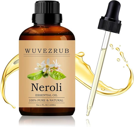 Neroli Essential Oil 120ML - 100% Pure and Natural Oils for Aromatherapy Diffuser - 4 Fl Oz/Neroli