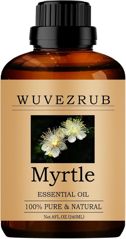 Myrtle Essential Oils, 240ML Pure and Natural Essential Oil for Aromatherapy Diffuser - Myrtle /8 Fl Oz