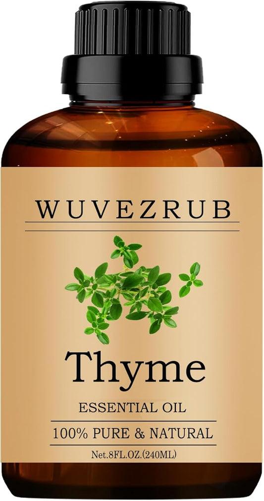 Thyme Essential Oils 240ML, Pure Thyme Essential Oil for Aromatherapy Diffuser - 8 Fl Oz