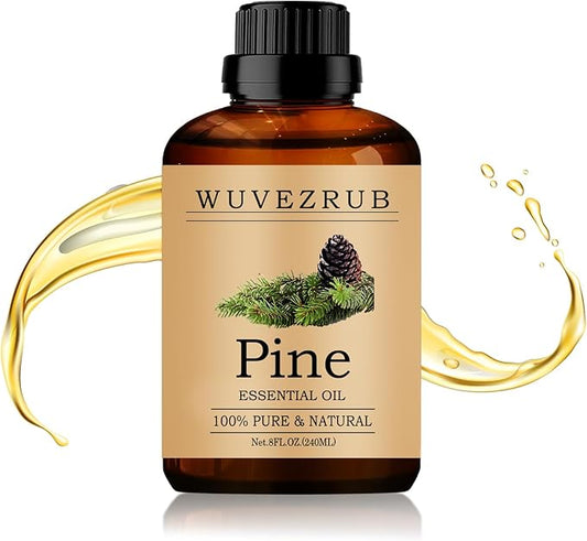Pine Essential Oil 240ML - 100% Pure and Natural Oils for Aromatherapy Diffuser - 8 Fl Oz/Pine