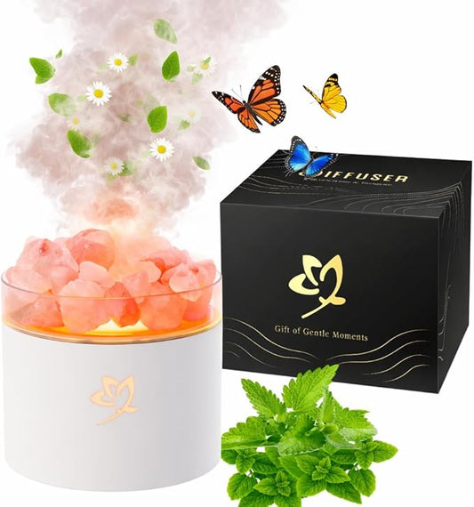 Scent Diffuser - White Aromatherapy Diffuser for Bedroom Yoga Hotel SPA - Sounds Below 35dB with Peaceful Sleep for Women