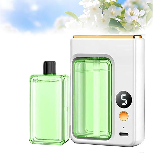 Automatic Aromatherapy Diffuser, Wall Mounted Essential Oil Diffuser, Intelligent Electric Aromatherapy Diffusers for Homee, Rechargeable 5 Mist Modes Aromatherapy Diffusers (Jasmine)