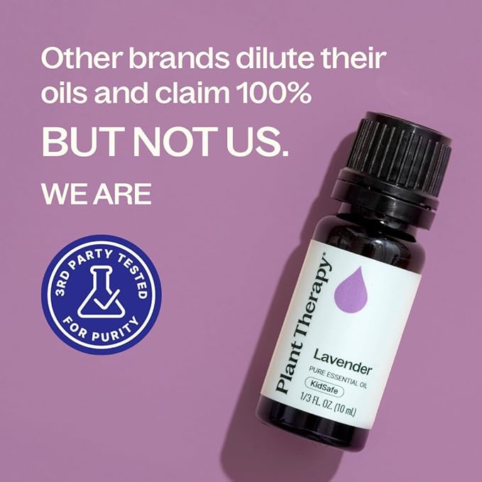 Plant Therapy Lavender Essential Oil 100% Pure, Undiluted, Natural Aromatherapy, Therapeutic Grade 30 mL (1 oz)
