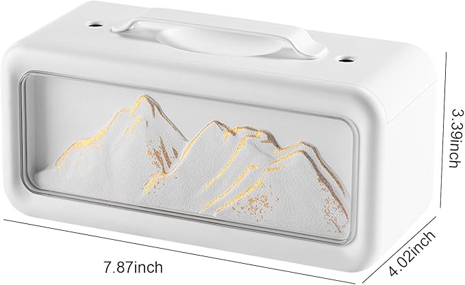 600ML Dual Mist Spray Snow Mountain Essential Oil Diffuser with 3 Modes Night Light USB Desktop Humidifier for Bedroom Home Office
