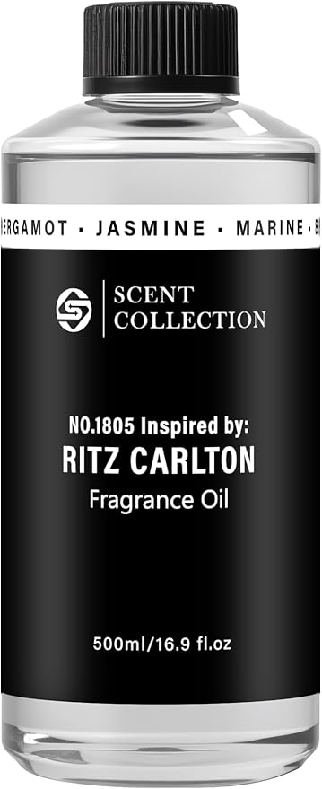 Luxury Hotel Scent Ritz Carlton Diffuser Oil 500ml/16.9Fl Oz Long-Lasting Essential Oil Refill for HVAC Systems, Home & Spa Use l Waterless Essential Aromatherapy