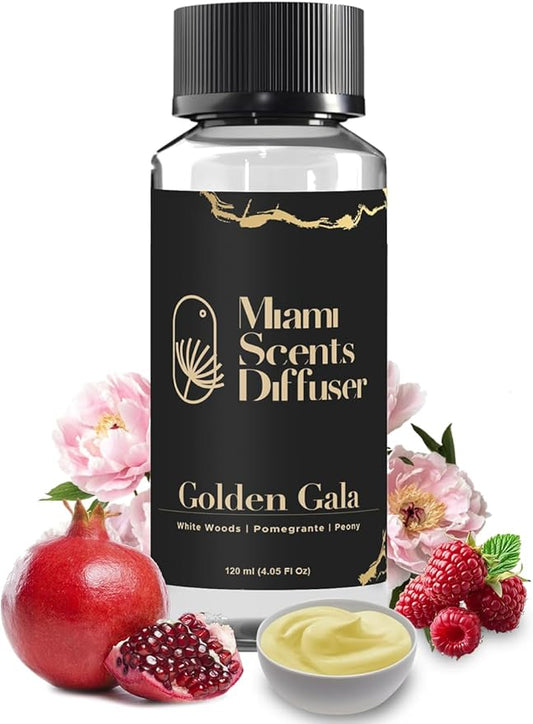 Gala Crush Essential Oil Refill Luxury Hotel Inspired - Long Lasting Aroma for Home & Commercial Diffuser, 120ml Fresh Blend of White Wood Pomegrante Peony, Scent for Office Spa Wellness Aromatherapy