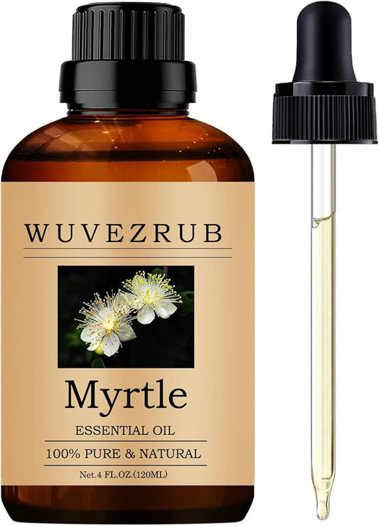 Myrtle Essential Oils, 120ML Pure and Natural Essential Oil for Aromatherapy Diffuser - Myrtle /4 Fl Oz