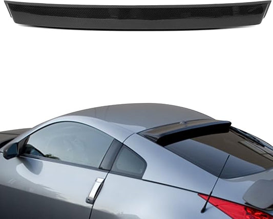 SCITOO Glossy Black Stickers Roof Spoiler Body Kit Compatible with 2003-2008 for Nissan 350Z Rear Window Roof Spoiler Splitter Chin Exterior Diffuser