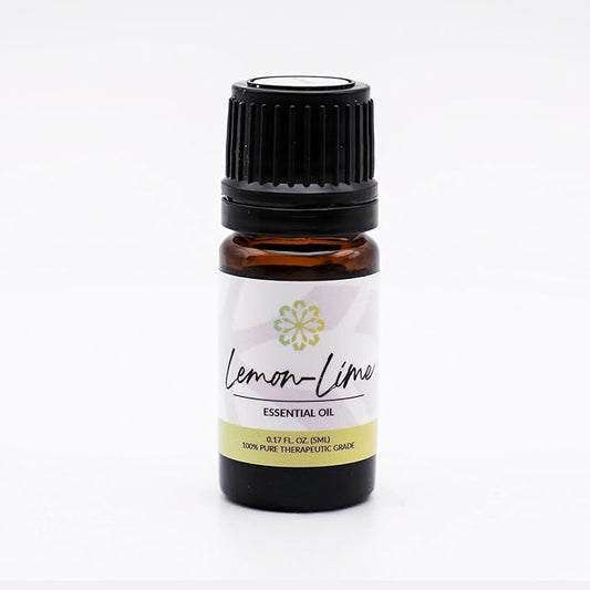 Essence Lemon-Lime Essential Oil, 5 ml | Aromatherapy Oil for Diffusers & Personal Use | Natural Fragrance for Relaxation, Clarity & Wellness | Made in USA | Citrus Blend Scent