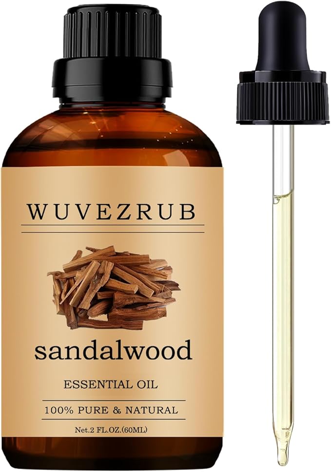 Sandalwood Essential Oils, 60ML Pure and Natural Essential Oil for Aromatherapy Diffuser - Sandalwood /2 Fl Oz