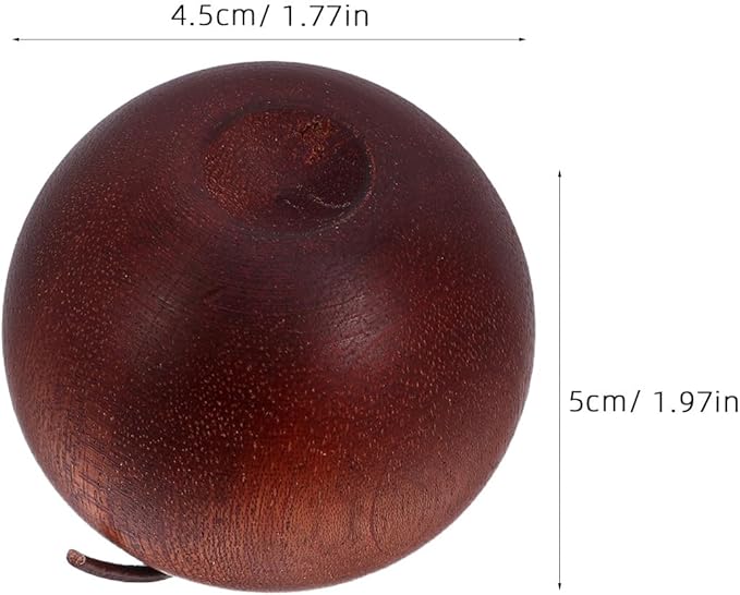 3pcs Wood Diffuser for Essential Oils - Wooden Apple Shaped Aromatherapy Diffuser for Home Yoga Room Travel & Small Spaces Office Car