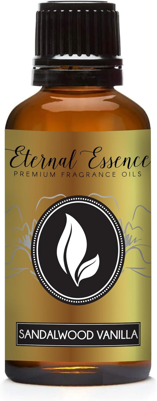 Eternal Essence Oils Sandalwood Vanilla 30ml Premium Fragrance Oil - for Candle, Soap Making, Aromatherapy, Diffusers, Home Care, & Humidifiers