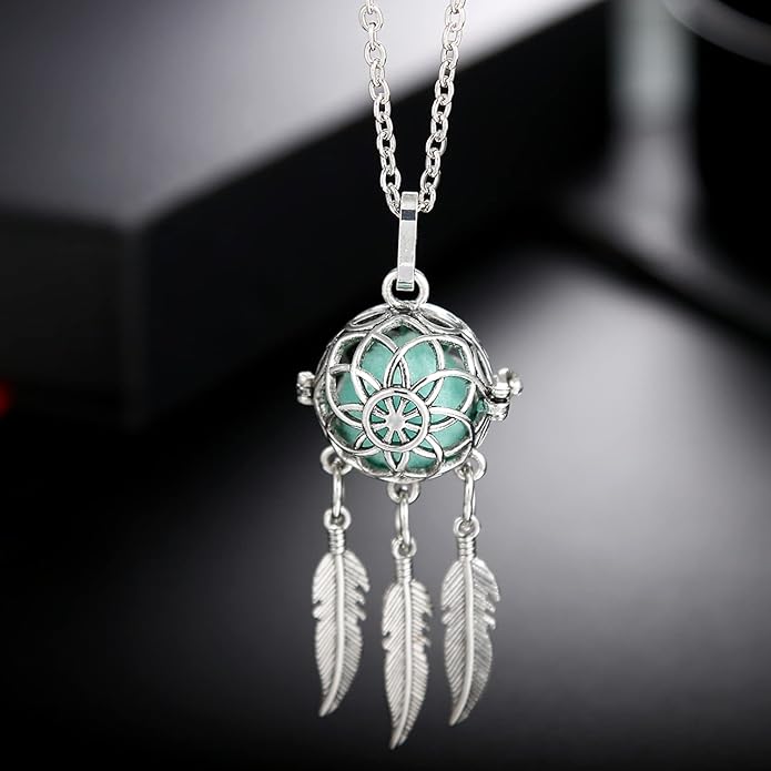 Mixed Pearl Cage Locket Pendants Set, Essential Oil Diffuser DIY Necklace Bracelet Jewelry Making Craft, Bulk Beads Aromatherapy Diffuser Charms Gifts for Women Girls