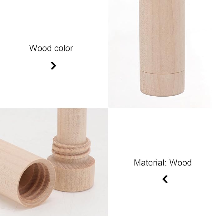 Wooden Nasal Inhaling Stick Essential Oil Fragrance Tube Portable Scent Sniffing Stick for Aromatherapy and Relaxation