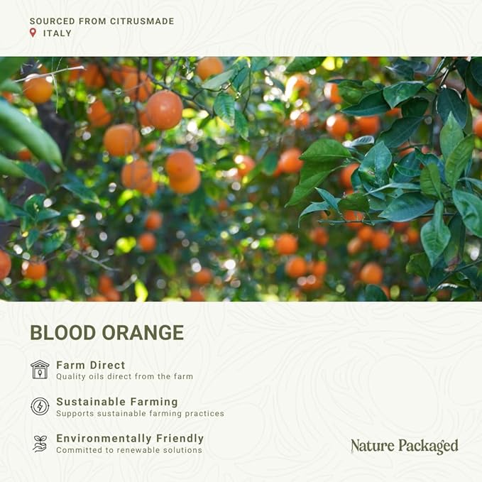 Blood Orange Essential Oil - Direct from Citrusmade in Sicily - Pure Essential Oil for Diffusers and Aromatherapy - Natural Citrus Scent | 100% Pure Therapeutic Grade (2lbs)