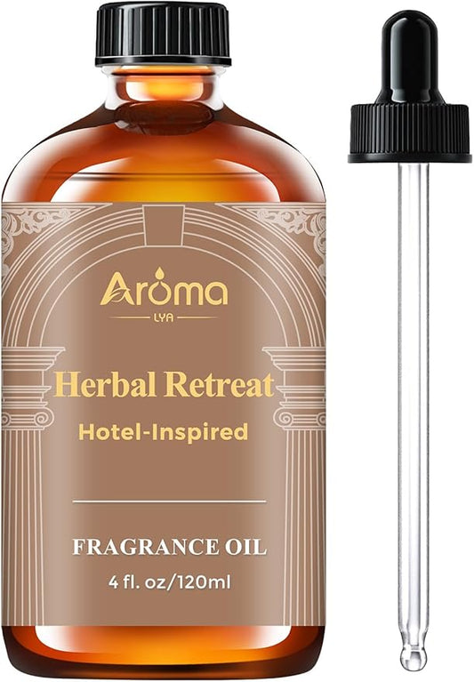 Herbal Retreat — a Hotel-Inspired Diffuser Oil with a Beach-Spa Vibe, Hotel Diffuser Oil for Diffuser for Home Fragrance Oil for Ultrasonic and Waterless Diffusers and Crafting
