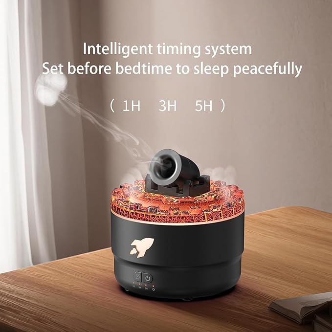 Cannon Blast Aroma Humidifier, Yellowcane Silent Diffuser Turret With 7 Colors for Home, Bedroom