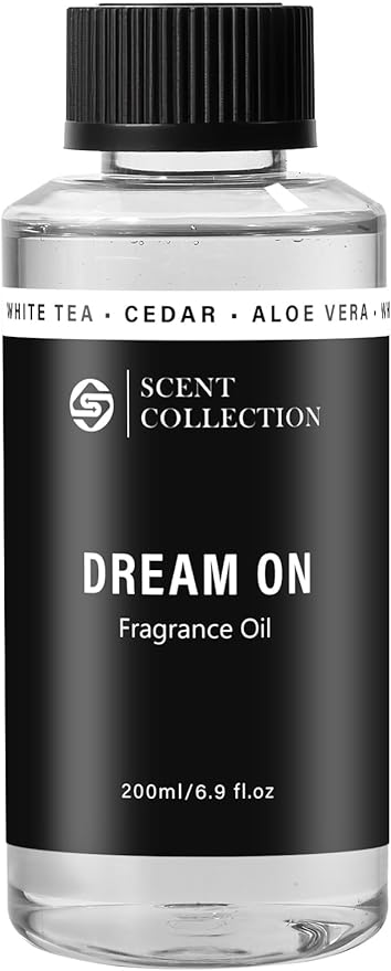 Luxury Hotel Scent Dream On 200ml Diffuser Oil Waterless Essential Aromatherapy for Cold Air & Car Diffusers – Long Lasting Refill for Large Room & Home - Signature White Tea (200ml/6.76Fl oz)