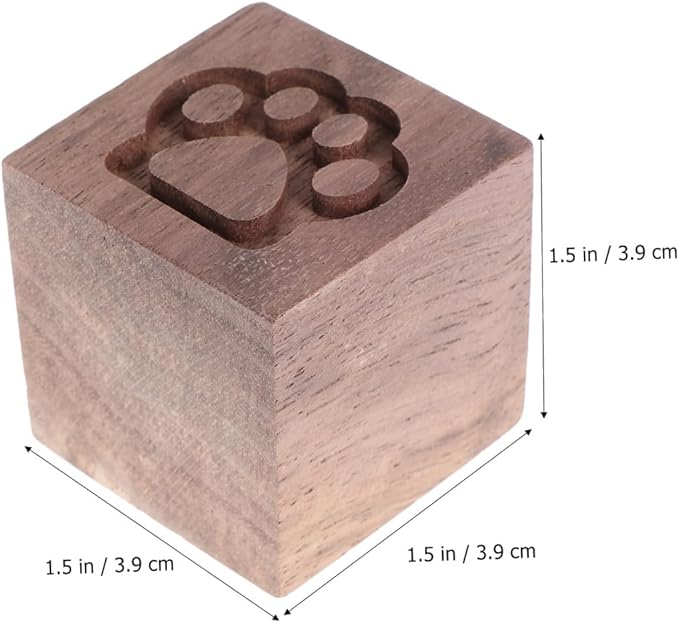 Outanaya Wood Aromatherapy Diffuser Square Cat Claw Design Natural Wood Essential Oil Diffuser for Home Bedroom Office Smokeless Portable Sleep