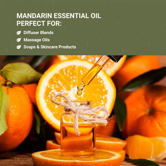 Pure Mandarin Essential Oils - Direct from Citrusmade Italy for Diffusers, Aromatherapy, Home Fragrance & Bath - Natural Aceite de Mandarina for Massage (22lbs)