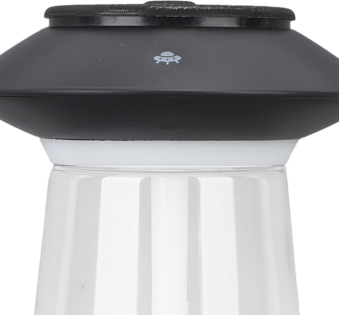 Mushroom Shape Humidifier Diffuser, 760ml Rechargeable Essential Oil Diffuser with Dual Mist Modes, Ultrasonic Air Humidifier for Bedroom Office Home Decoration (Black)