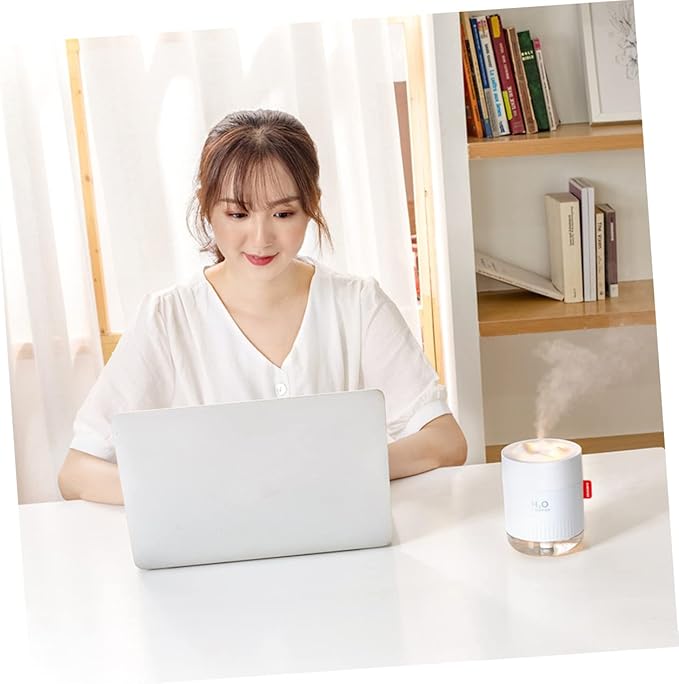 Snow Mountain Humidifier 500ml Large Capacity Night Light USB Powered Cool Mist Diffuser Quiet Desktop Humidifier for Home and Office