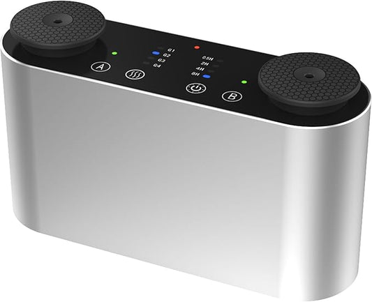The Mini Duo Smart Scent Air Machine, Waterless Aroma Diffuser with Bluetooth App Control & Dual Nozzle, 2x10mL Refillable Bottles, Rechargeable Battery, Covers Up to 100 sq. ft