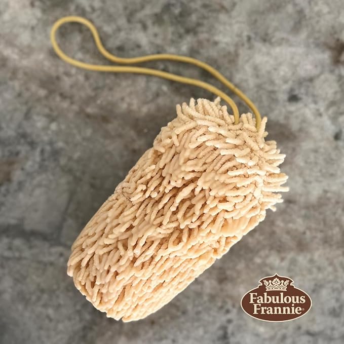 Fabulous Frannie Patchouli Essential Oil Herbal Soap Sponge on Rope made with Pure Essential Oils All Natural Cold Process Herbal Soap 2 Ounce