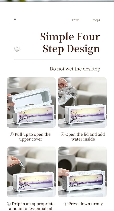 Essential Oil Diffuser 250ml, Fireplace Flame Aromatherapy Diffuser with Auto Shut-Off, 7 Color LED Lights, Ultrasonic Quiet Timer for Home Bedroom Office Yoga Relaxation(C08B)