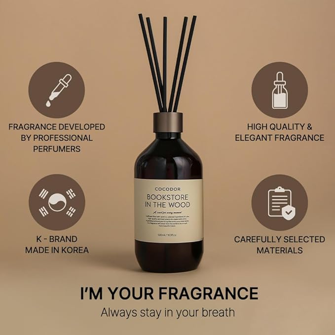 COCODOR Premium Reed Diffuser/Garden Lavender /16.9oz /2 Pack/Large Capacity Fragrance Scent Oil Stick Diffuser Set for Bedroom Bathroom Home Décor