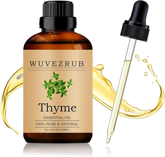 Thyme Essential Oil 120ML - 100% Pure and Natural Oils for Aromatherapy Diffuser - 4 Fl Oz/Thyme