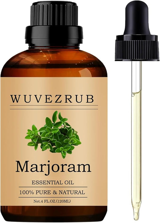 Marjoram Essential Oils, 120ML Pure and Natural Essential Oil for Aromatherapy Diffuser - Marjoram /4 Fl Oz