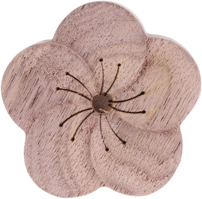 Yardwe Plum Blossom Walnut Wood Essential Oil Diffuser Aromatherapy Wood Diffuser for Home Office Bedroom Sleep and Air Freshening