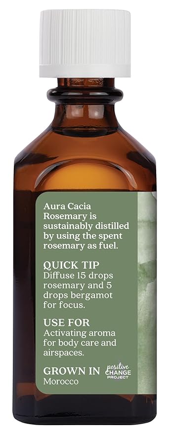 Aura Cacia Essential Oil, Cleansing Rosemary, 2 Fluid Ounce