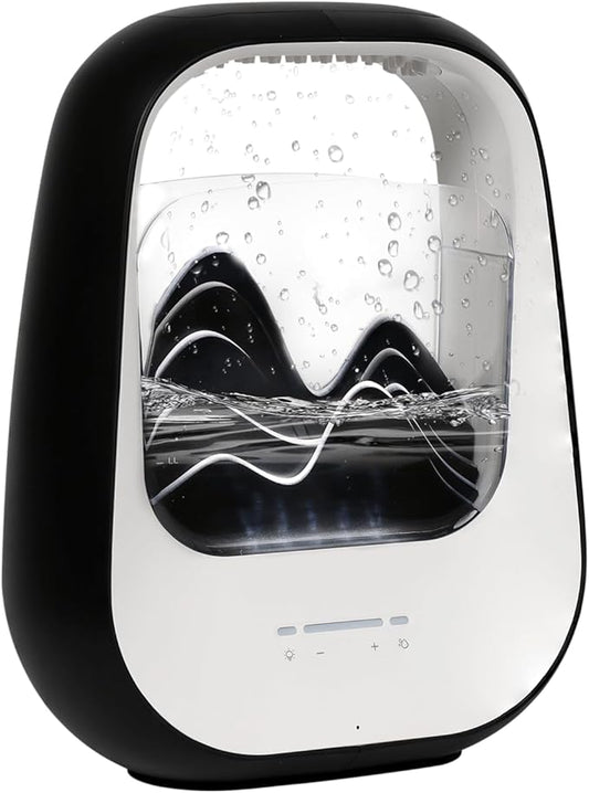 Rain Drop White Noise Machine with Realistic Rain Sounds – Bluetooth Speaker,Sleep Therapy Humidifier,Ambient Light & Aroma Diffuser for Bedroom Relaxation, Meditation & Stress Relief