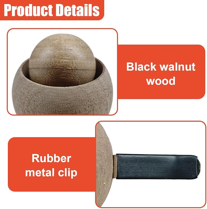 Wood Ball Car Essential Oil Diffuser, Car Dashboard Air Vent Trim Clips, Vintage Design Automotive Interior Decoration for Office, Home (1PC)